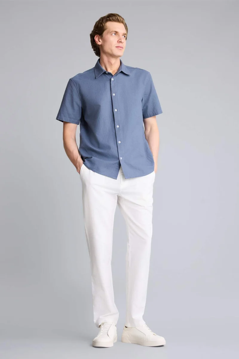 Defacto  Regular Fit Cotton Trousers for Men | Best Price UAE