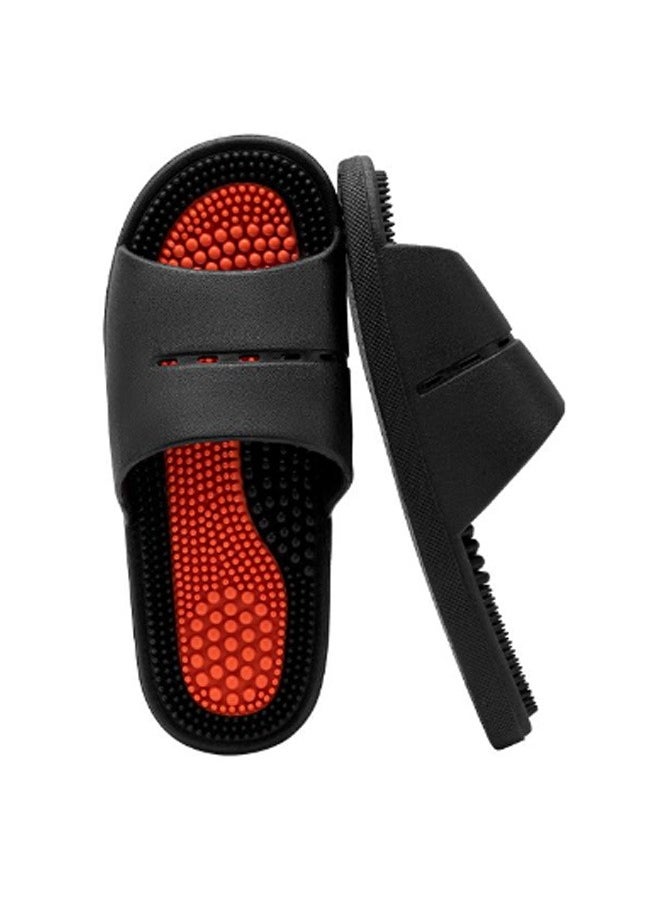 GMORO - Men's Plantar Fasciitis Massage Slippers,Acupuncture Slippers,Foot Pain Relief,Non-Slip Massage Sandals,Bathing and Stress Relief - Image 1