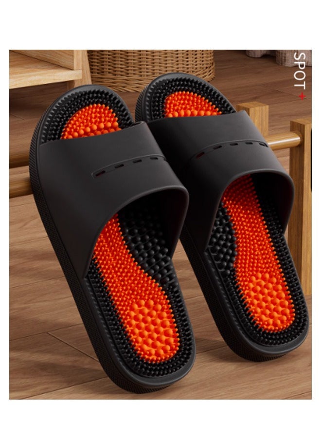 GMORO - Men's Plantar Fasciitis Massage Slippers,Acupuncture Slippers,Foot Pain Relief,Non-Slip Massage Sandals,Bathing and Stress Relief - Image 1
