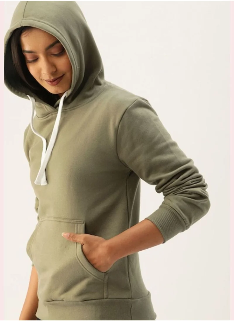 Campus Sutra Front Pocket Printed Hoodie