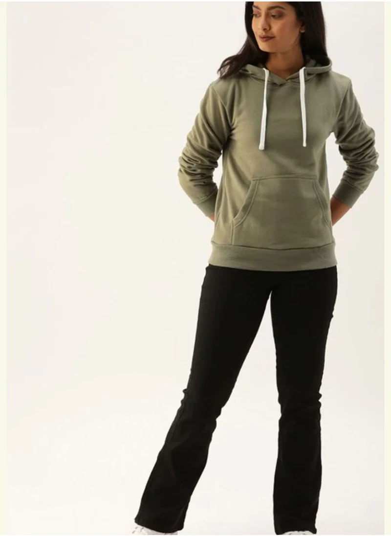 Campus Sutra Front Pocket Printed Hoodie