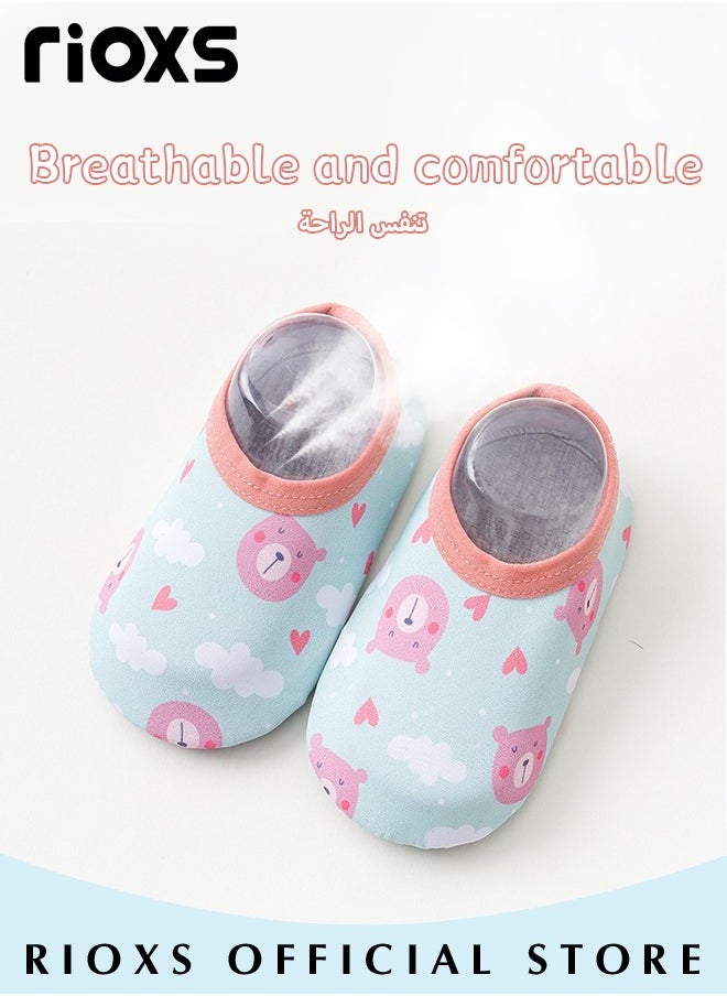 RIOXS Infant Water Socks Toddler Baby Boys Girls Non-Slip Socks Barefoot Quick-Dry Non-Slip Swim Socks Aqua Water Shoes for Beach Swimming Pool Water Park  - Image 2