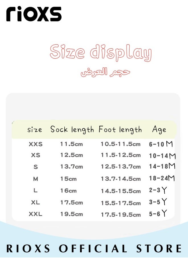 RIOXS Infant Water Socks Toddler Baby Boys Girls Non-Slip Socks Barefoot Quick-Dry Non-Slip Swim Socks Aqua Water Shoes for Beach Swimming Pool Water Park  - Image 4