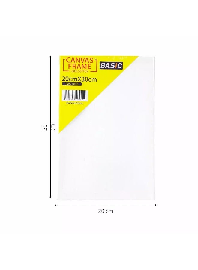 Basic Canvas Board, 20x30 CM - White - Image 1