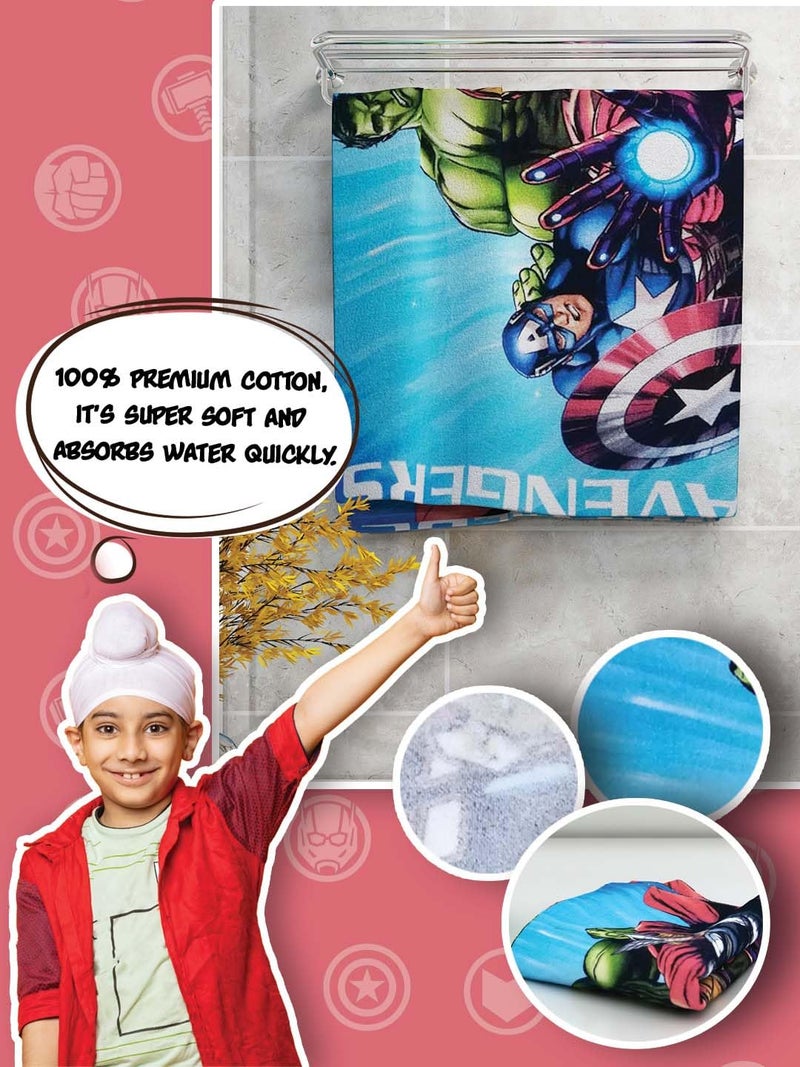Athom Trendz Athom Living Marvel Group 350 GSM 100% Cotton Kids Bath Towel 60x120 cm - Image 3