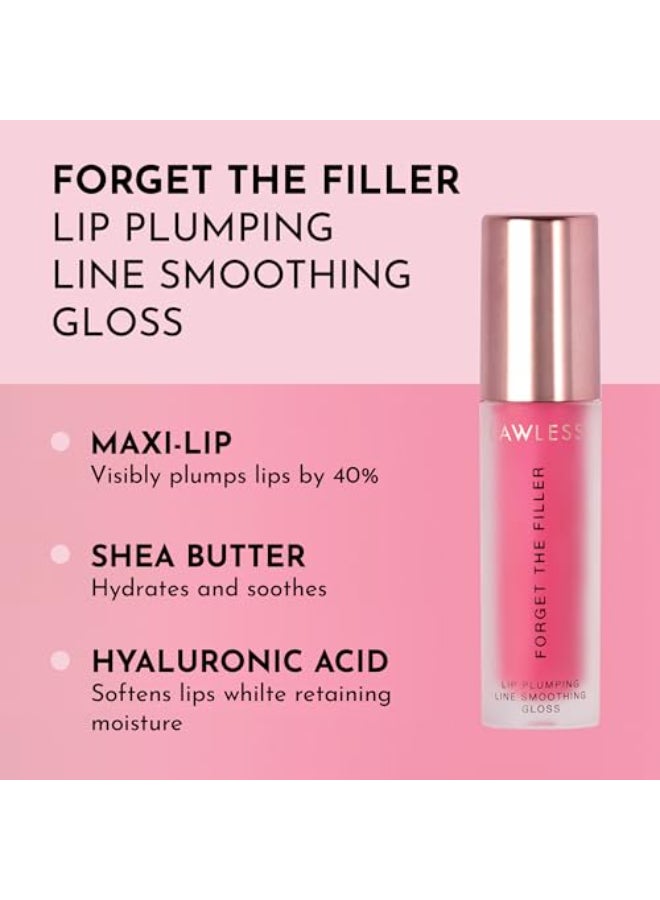 Lawless Womens Forget The Filler Lip Plumper Line Gloss Juicy Watermelon Pink 011 Fl Oz Pack of 1 - Image 3