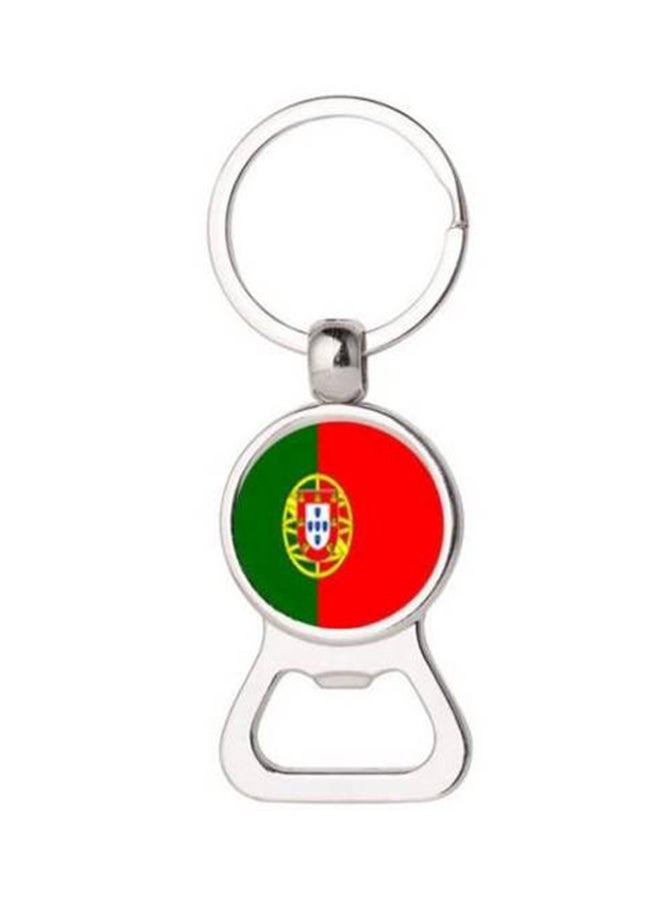 Beer Bottle Opener Keychains World Cup Football With Flag Fans Souvenir(Portugal)