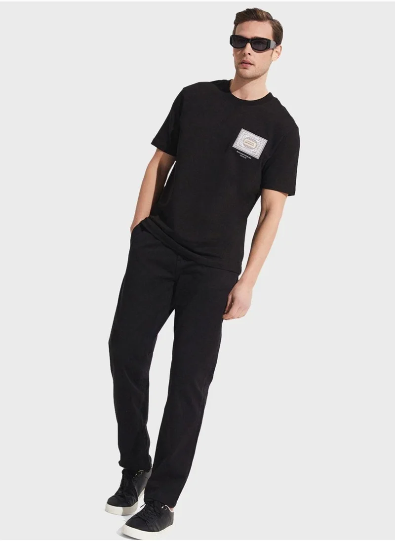 JUNE Printed Crew Neck T-Shirt