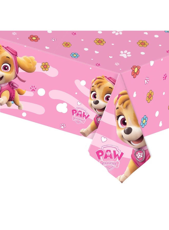 Paw Patrol Toys 2PCS disposable waterproof birthday tablecloths, featuring Paw Patrol patterns for birthday party decoration. - Image 2