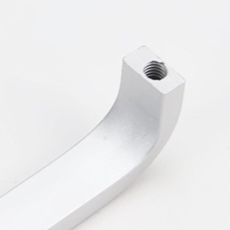 مقابض خزانة من سبائك الألومنيوم مطلي بالفضة 4 أحجام 68 مم 100 مم 132 مم 164 مم - Image 1