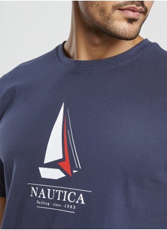 NAUTICA Graphic Regular Fit Premium Cotton Crew Neck T-shirt  - Image 4