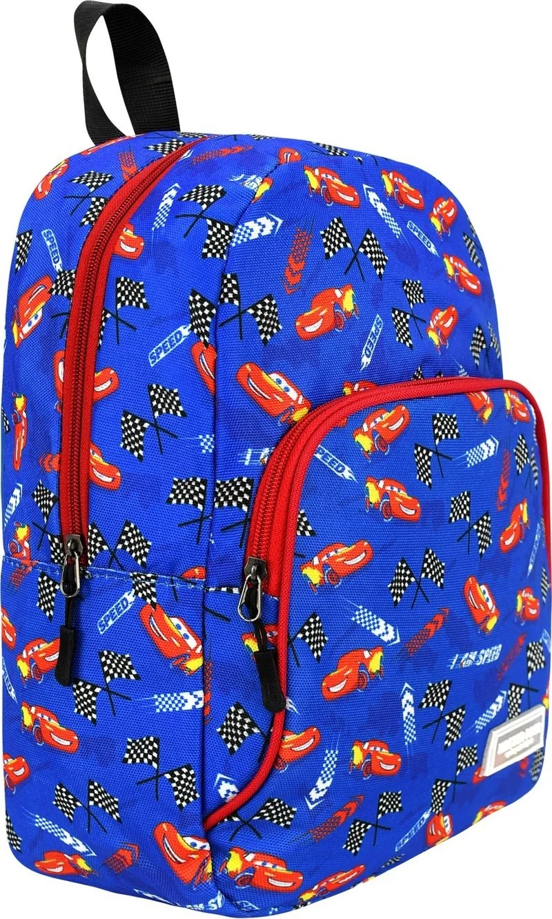 Esbuik New Season Speedy Car Patterned Water Bottle Pocket Boy Kindergarten Nursery Backpack