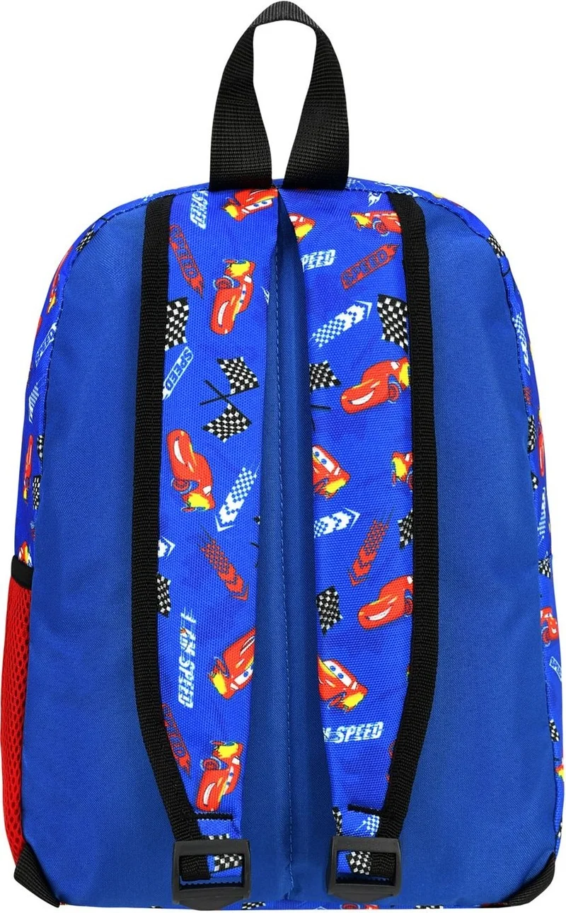 Esbuik New Season Speedy Car Patterned Water Bottle Pocket Boy Kindergarten Nursery Backpack