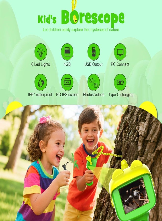 Toylfort Kids Borescope Camera with Light - HD Snake Endoscope Toy for Nature Exploration, STEM Educational Outdoor Toys, Easter Basket Stuffers Spring Gifts for 5 6 7 8 Year Old Boys & Girls - Image 4