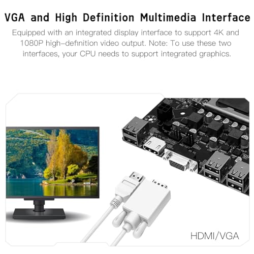 MACHINIST H61 LGA 1155 (Intel 2th/3th Gen) Gaming Motherboard, Flex-ATX Computer Motherboards Support PCIe 2.0, 100M LAN, DDR3, SATA M.2 for Intel i3,i5,i7/Xeon E3 V2/Pentium - Image 5