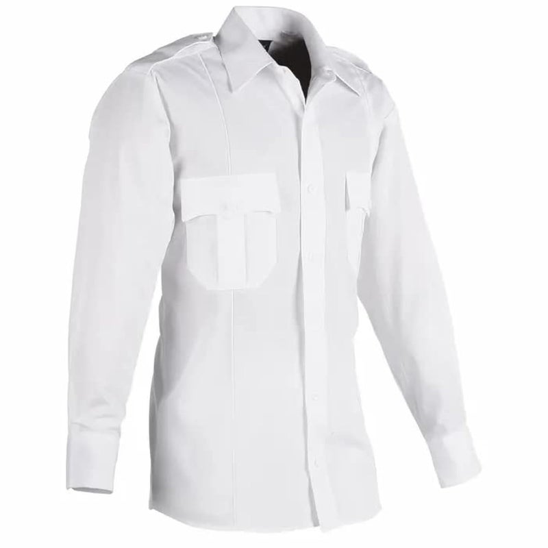 First Class Long Sleeve Uniform Shirt 1XL White - Image 3