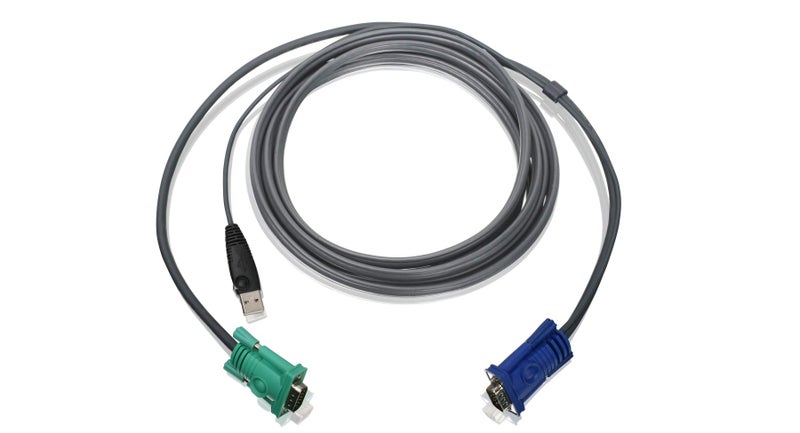 IOGEAR USB KVM Cable, 10 Feet, G2L5203U, Dark Gray - Image 3