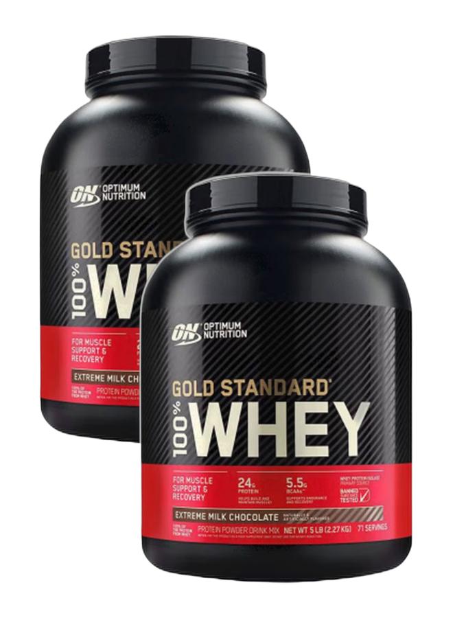 Optimum Nutrition Exclusive Bundle Offer - ON 100% Whey Gold Standard Extreme Milk Chocolate 5lb - Image 1