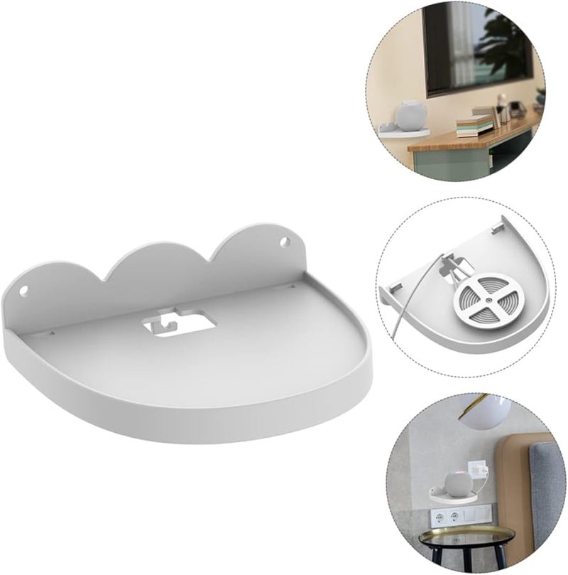 Wall Mounted Audio Rack Shelf Speaker Storage Cable Organizer Strong Bearing Capacity For Living Room Kitchen - Image 3