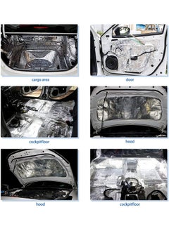 MileMelo Heat Sound Deadening Insulation Mat, Noise and Heat Shield Insulation Closed Cell PE Foam, Vibration Dampening Material, for Car Hood Trim Roof Door and Trunk, 200*50 cm  - Image 5