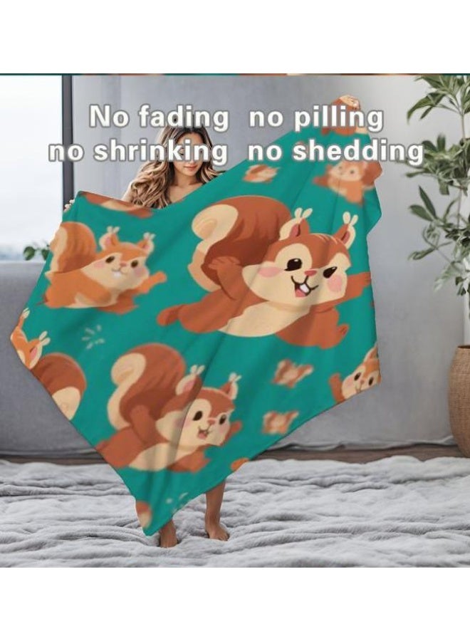 Baby and children's cartoon flannel thin blanket (warm and comfortable, suitable for sleep, games) 70cm*100cm