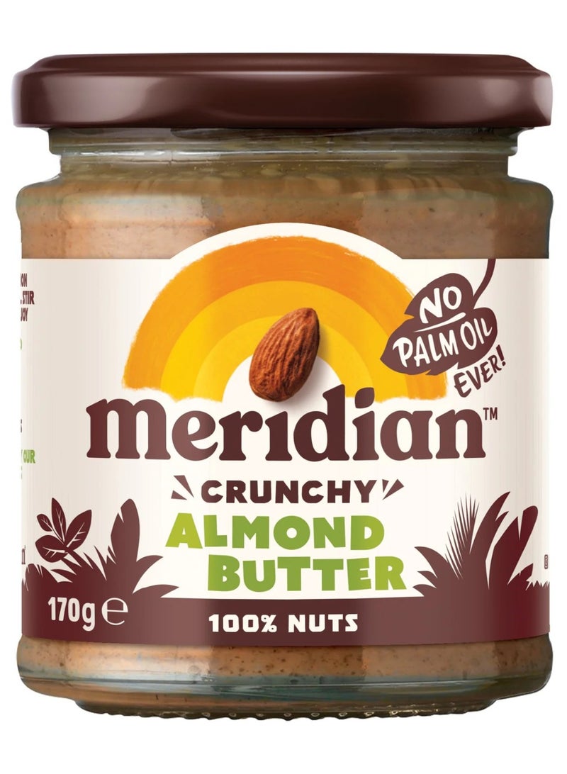 Crunchy Almond Butter No Palm Oil Ever 100% Nuts 170G