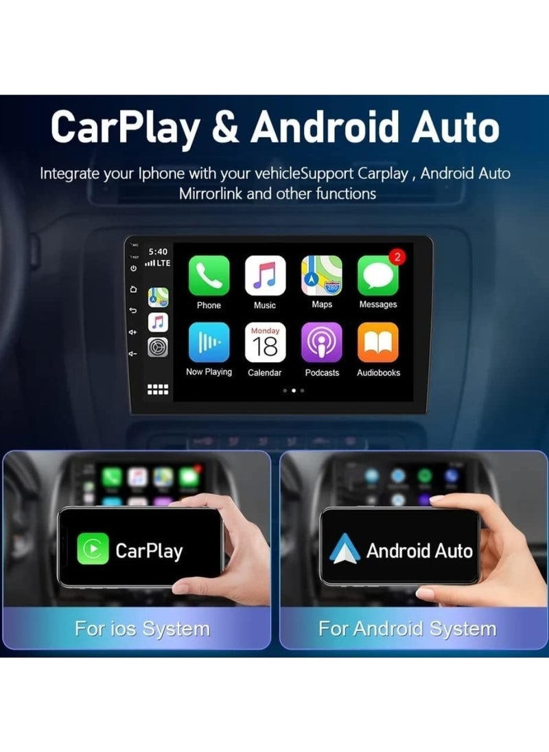 Lenovo 10.1 Inch Android Car Stereo Lenovo 2GB RAM 32GB ROM Support Apple Carplay Android Auto Wireless Bluetooth USB Video Audio Playback High Definition Screen Car Navigation System - Image 2