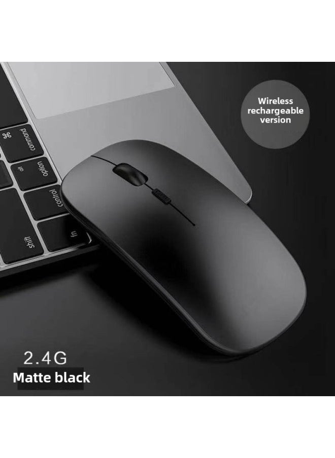 Generic Apple Compatible Wireless Bluetooth Mouse For Office Use On Laptop Silent Charging Universal Size USB Interface 1600dpi Resolution-Color:Charging 2.4G Bluetooth Tuhao Gold  - Image 5