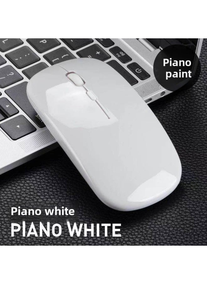 Generic Apple Compatible Wireless Bluetooth Mouse For Office Use On Laptop Silent Charging Universal Size USB Interface 1600dpi Resolution-Color:Charging 2.4G Bluetooth Tuhao Gold  - Image 4