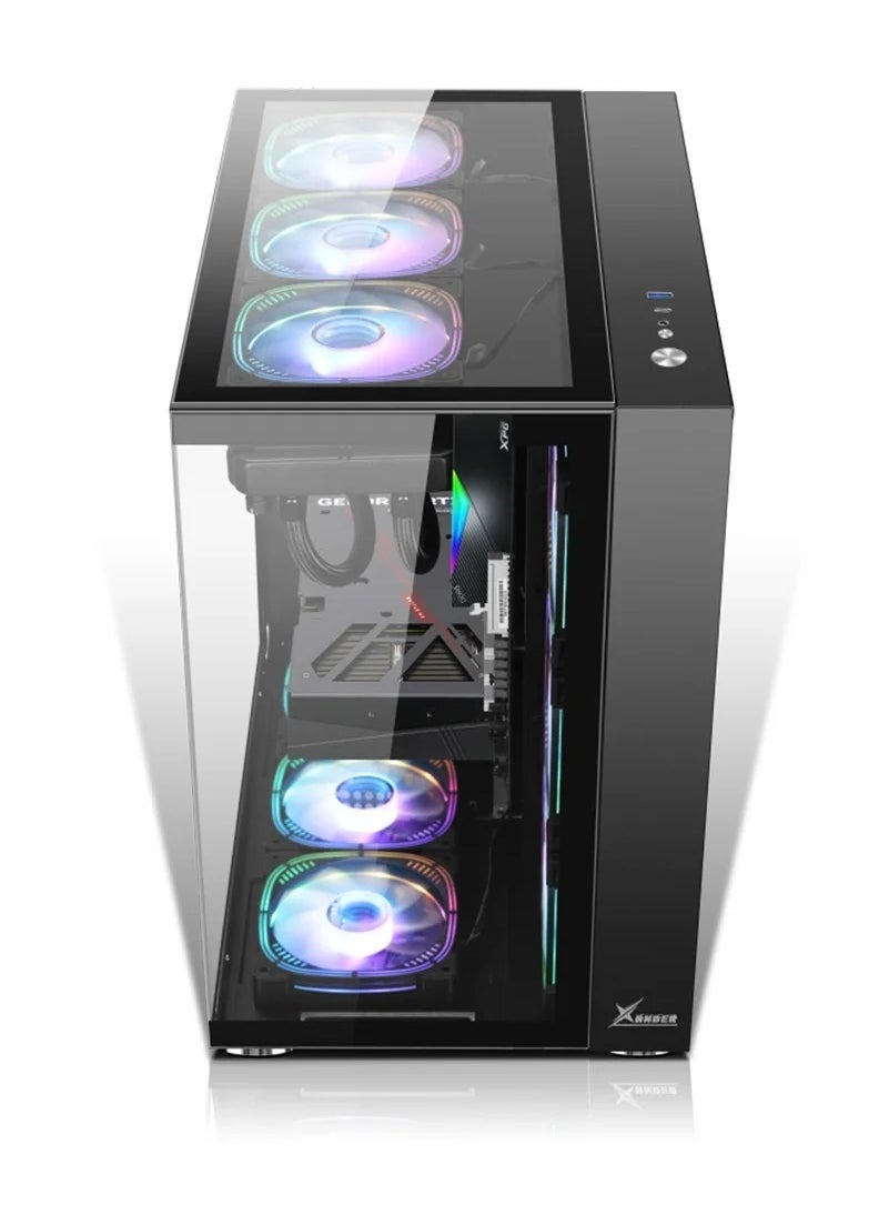 XANDER - MAX FLOW BUDGET GAMING/WORKSTATION DESKTOP PC: CORE I5 13400F 10 CORES 4.6GHZ PROCESSOR | 16GB RAM | GTX 1650 6GB DDR6 | 512GB NVME +2TB HDD| WINDOWS 11 | WIFI READY - Image 1