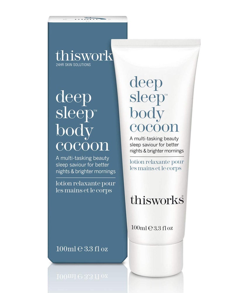 This Works Deep Sleep Body Cocoon  MultiTasking Night Cream with Lavender  Chamomile  Hydrates Calms  Promotes Restful Sleep  Aromatherapeutic Formula 33 oz  100ml
