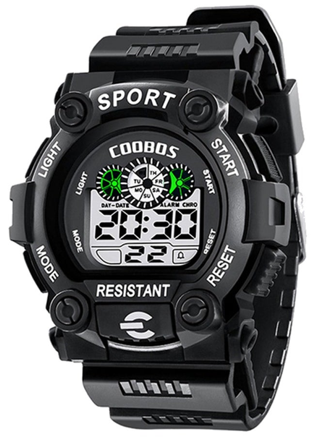 Coobos Kids Water Resistant Rubber Digital Watch Boy's Watch  - Image 1