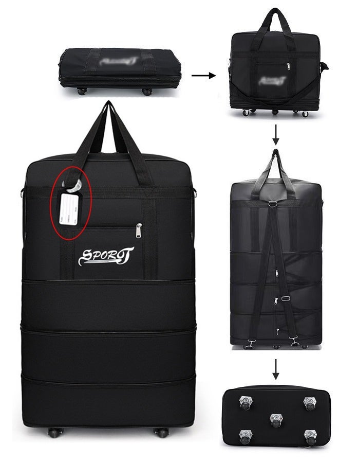 Expandable Foldable Luggage Bag Suitcase Collapsible Rolling Travel Luggage Bag Duffel Bag for Men and Women Lightweight Suitcases - Image 1