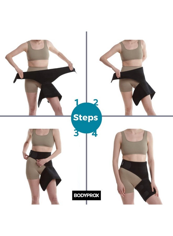Bodyprox Groin Wrap, Adjustable Support for Hip, Groin, Hamstring, Thigh, and Sciatic Nerve Pain Relief - Image 4