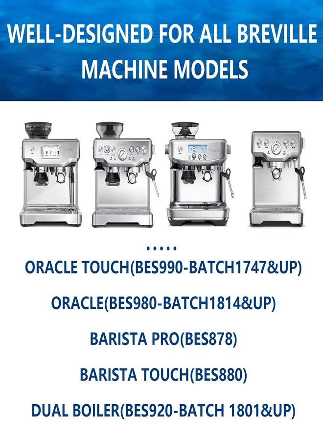 Bewafia 6 Pack Bes880 Water Filter Replacement Compatible with Breville* Sage Oracle Touch,Barista,Claro Swiss,BES878,Bes920,Bes008 Espresso Coffee Machine,Replaces Part #BES008WHT0NUC1 - Image 5