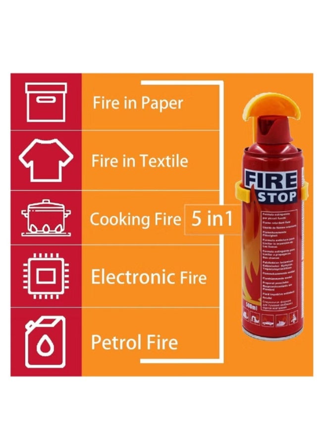 FIRE STOP Fire Extinguisher Spray 1000ML, Portable & Compact Emergency Fire Extinguisher for Home, Car, Kitchen & Electrical Fires - Image 3