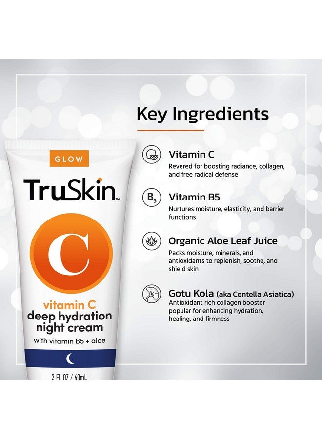 تروسكن كريم تروسكين الليلي بفيتامين سي - مزيج داعم للكولاجين مع زبدة الكاكاو وفيتامين ب5 والزيوت العطرية النباتية - لتفتيح وشد البشرة للوجه والرقبة، 2 أونصة سائلة - Image 4