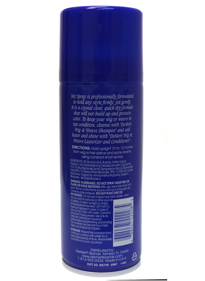 Demert رذاذ تصفيف الشعر من Wig Net Spray بوزن 9.76 أونصة  - Image 3