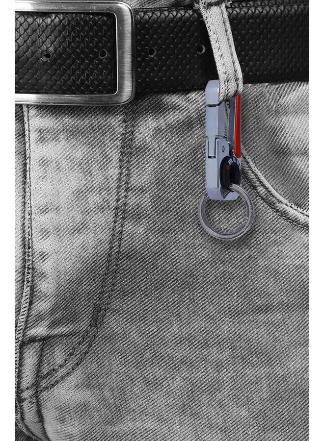 Omuda Premium and Stylish Hook Locking Metal Key Chain for Men & Women & for Gift (M-3749 Orange) - Image 5