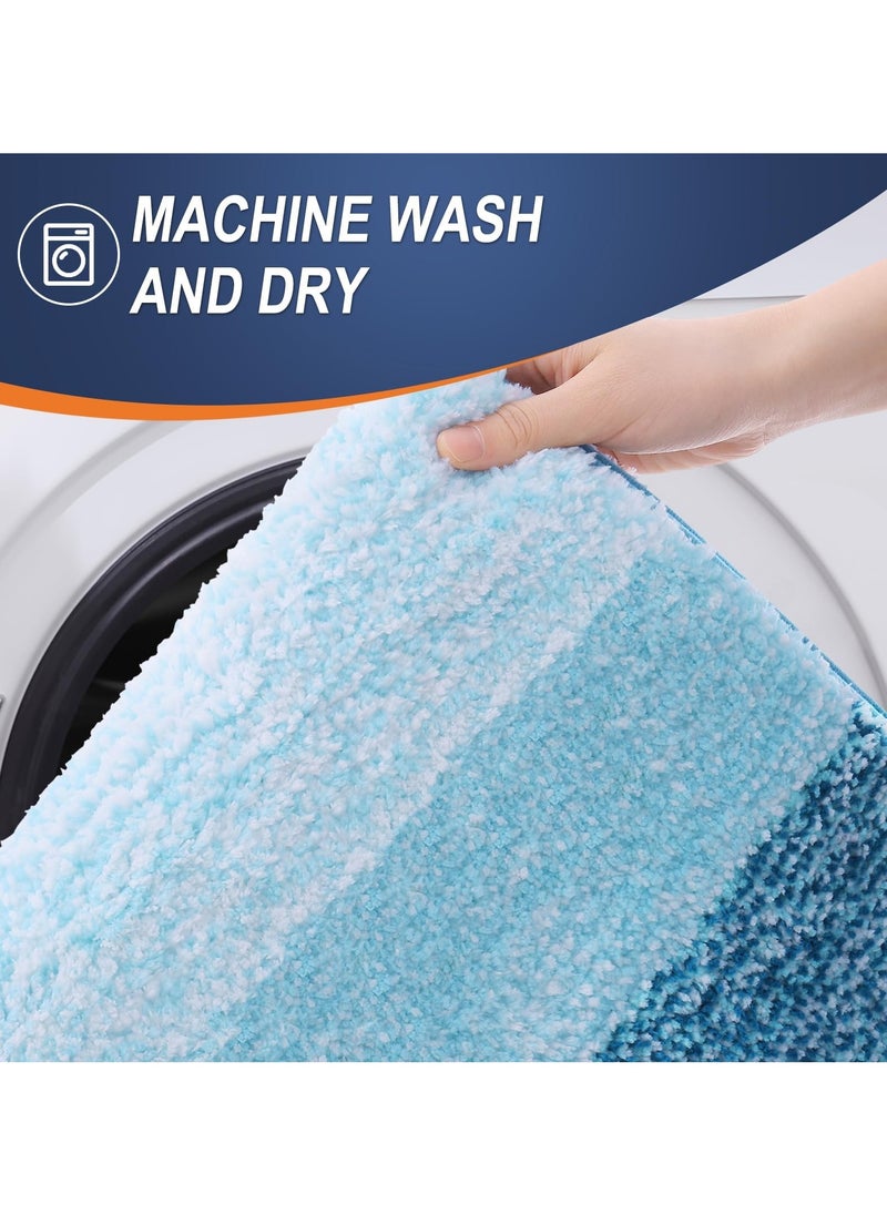 VIO Large Bath Mat Extra Soft Absorbent Microfiber Non Slip Plush Shaggy Bath Rug Bath Carpet Runner Machine Washable Quick Dry Bathmats for Bathroom Floor Tub Shower Home Spa 90X60 CM  - Image 5