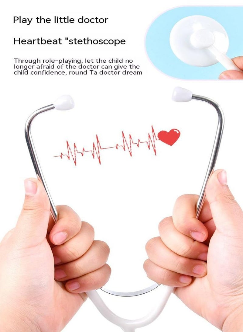 Loquat Doctor Kit for Kids with Stethoscope Pretend Play Medical Toys Set Kids Doctor Playset Dentist Kit Toys - Image 3