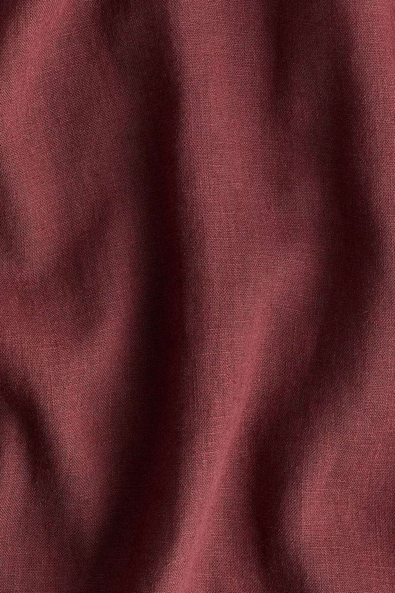 H&M  Linen-blend shirt dress for Women | Best Price UAE