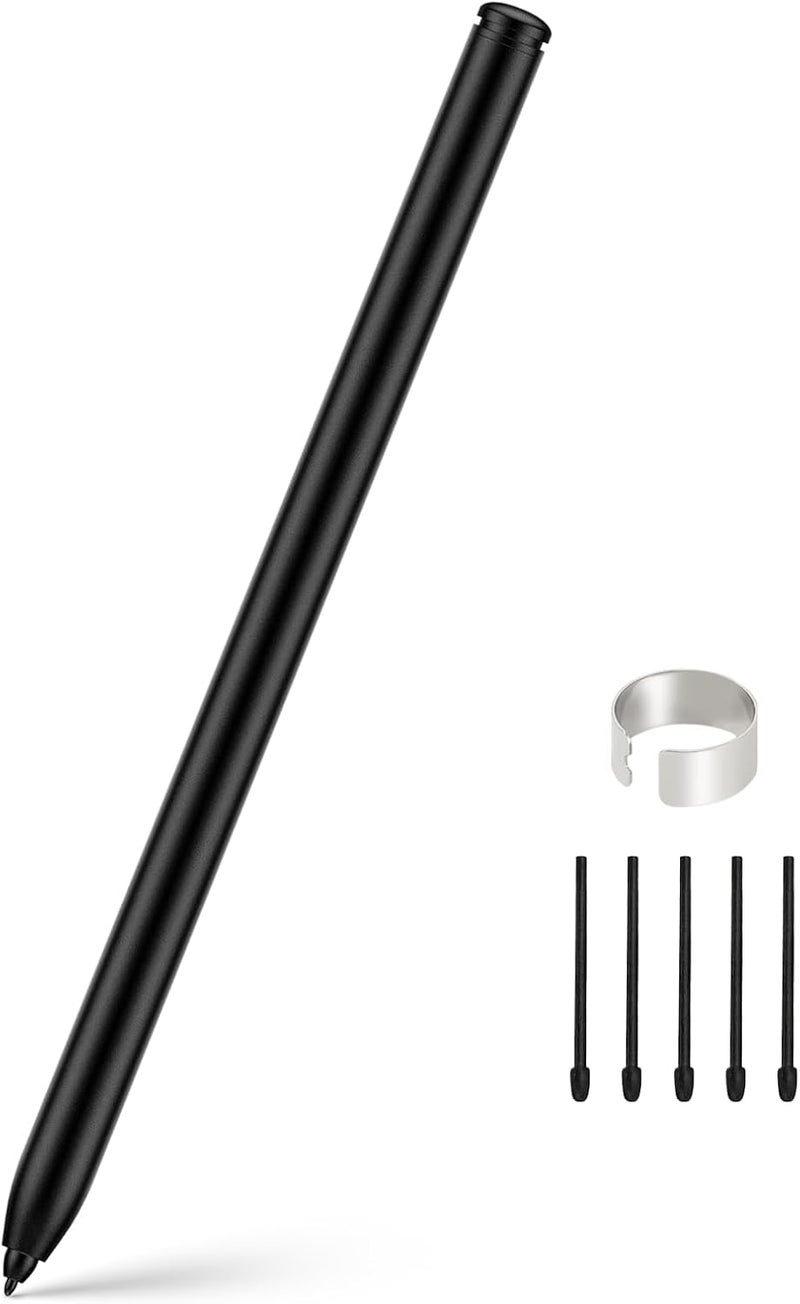 قلم قلمي مغناطيسي لجهاز Remarkable 2 مع ممحاة، بديل رقمي لقلم Remarkable 2 Stylus Marker Plus، حساس للضغط (4096 مستويات)، يرفض لمس اليد، يدعم الانحناء، ومزود بـ 5 نهايات قلمية. - Image 1