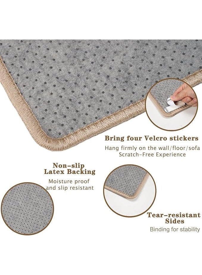 NeoStyle Cat Scratcher Mat，Sisal Cat Scratcher Mat with Adhesive Hook Loop Tape，Durable and Shedding-Resistant Cat Scratching Surface (Blue) - Image 2