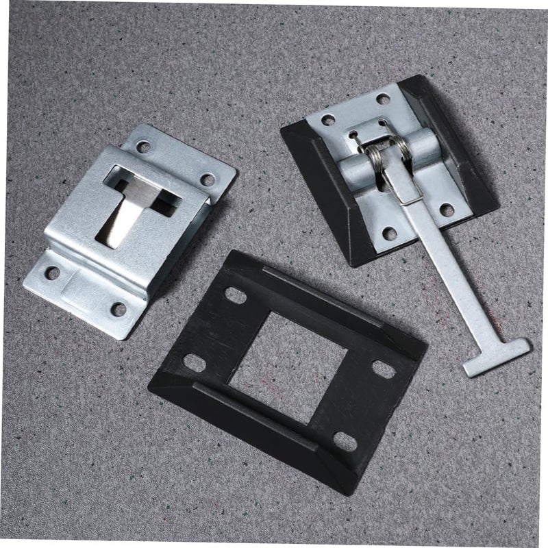 Stainless Steel Cargo Trailer Door Latch Set 4-Piece Heavy Duty RV Door Holders for Enhanced Security and Functionality - Image 3