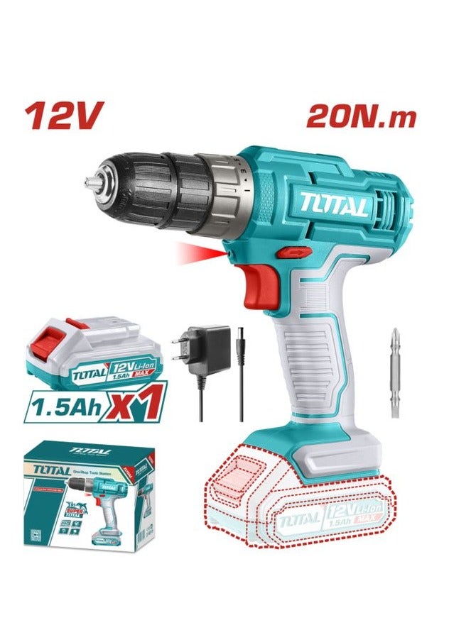 TOTAL 12V Battery Charger, 1 Battery (New) - TDLI1218 - Total