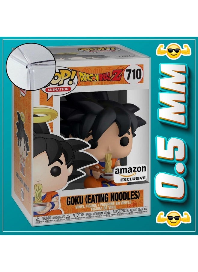 مالكو واقي Funko Pop | بلاستيك قوي قابل لإعادة التدوير بسمك 0.5 مم | حافظة عرض Funko Pop متوافقة مع شخصيات Funko Pop مقاس 4 بوصات | عبوة من 20 قطعة  - Image 2