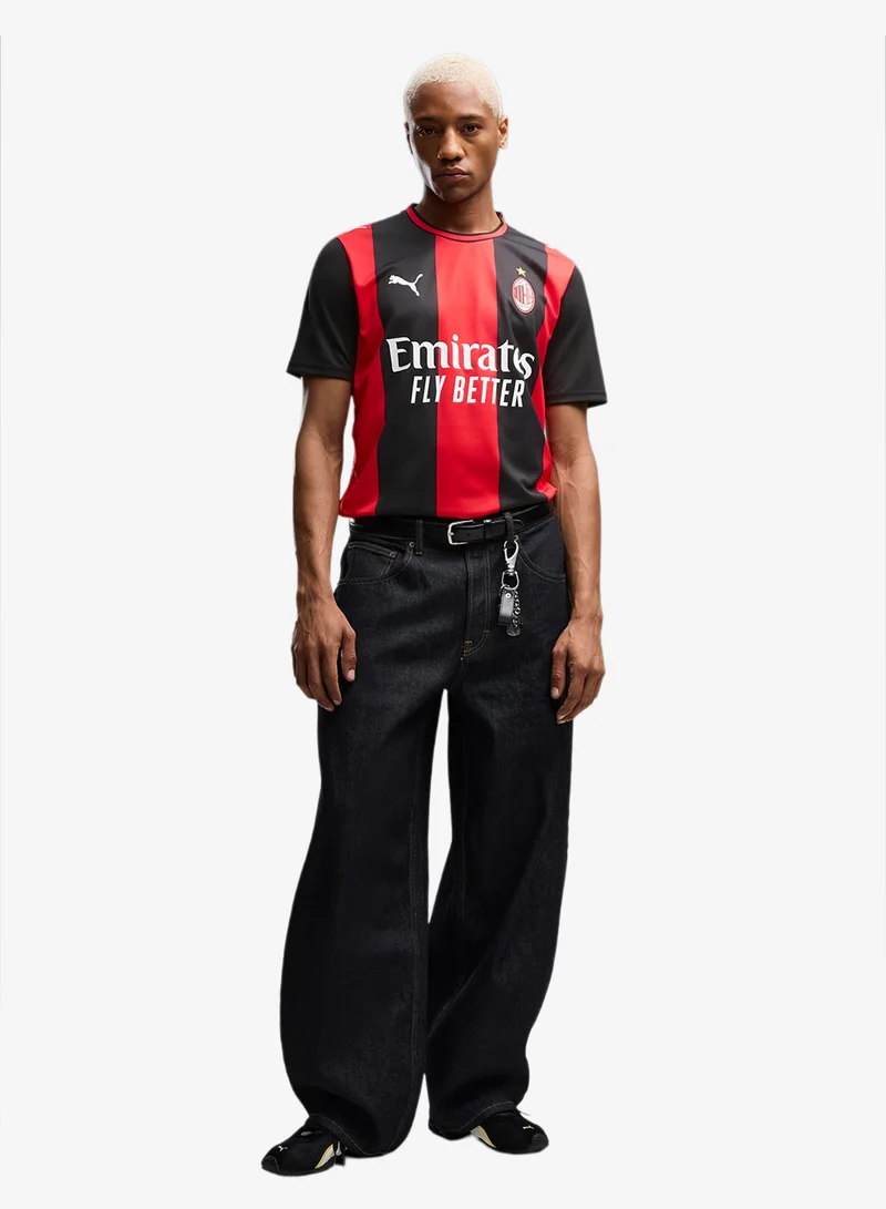Puma PUMA Black-For All Time Red AC Milan Home Replica Jersey for Men | Best Price UAE