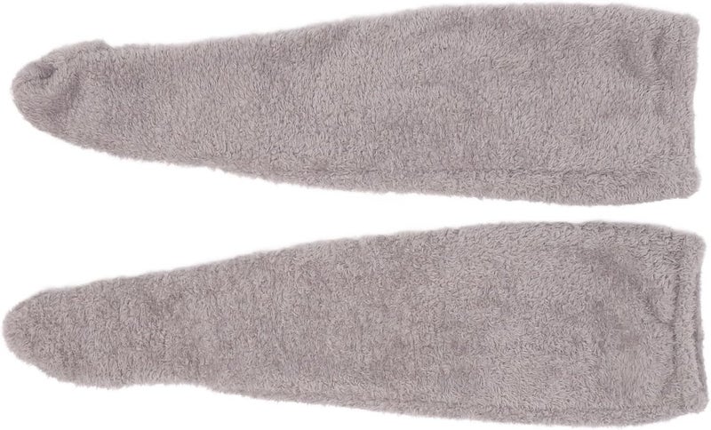 klarako Over Knee Fuzzy Socks,High Fuzzy Socks Over Knee,Winter Home Sleeping Soft Thick Breathable Plush Stockings Leg Warmer (Grey) - Image 4