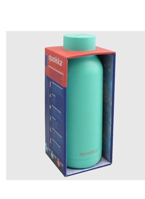 QUOKKA THERMAL SS BOTTLE SOLID COLOR JADE GREEN 510 ML